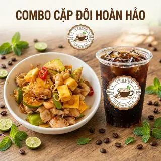 Hình ảnh Combo Cặp Đôi Hoàn Hảo: Chân Gà Nhà Làm+ Cà Phê Đen Đá/Americano/Long Black