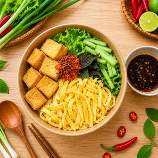 Hình ảnh Bún nước tương truyền thống