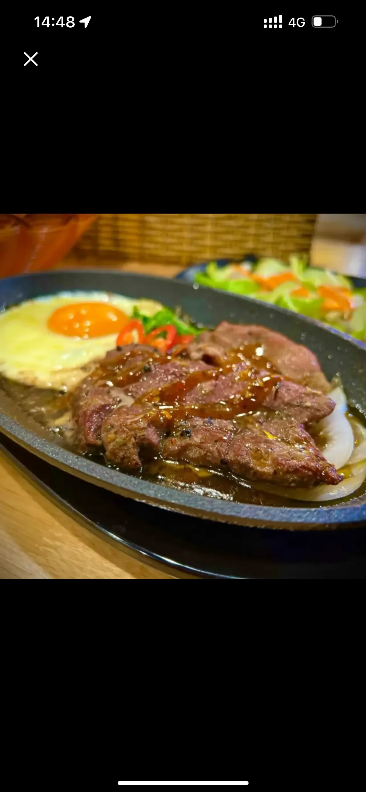 Hình ảnh Cơm Bò Bittet Phủ Trứng + Canh Rong biển