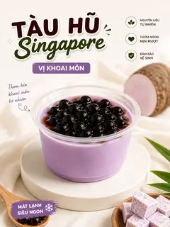 Hình ảnh Tàu hũ Singapore khoai môn