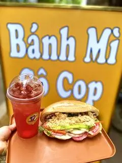 Hình ảnh Combo Bánh Mì cô cọp VIP + Nước trà đào thơm 