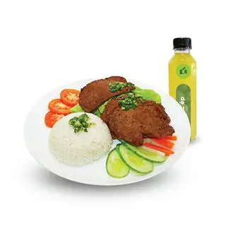Hình ảnh Cơm Tấm Sườn Nướng & Thức Uống