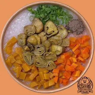 Hình ảnh Cháo cà rốt, bí đỏ, nấm rơm