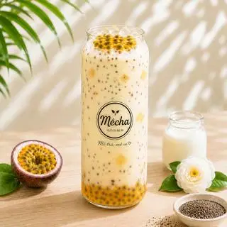 Hình ảnh Sữa Chua Chanh Leo Hạt Chia