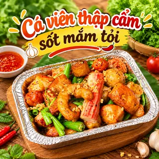 Hình ảnh Combo Cá Viên Thập Cẩm Sốt Mắm Tỏi(Phần Nhỏ)