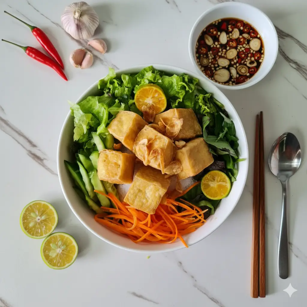 Hình ảnh ♥️♥️ Bún nước tương ĐẬU HỦ + SƯỜN CHAY
