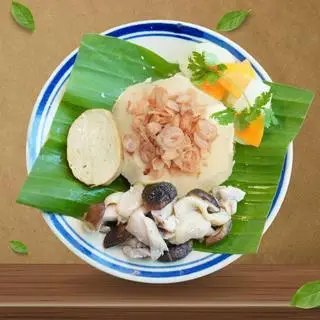 Hình ảnh Xôi bắp gà xào nấm hương - chả