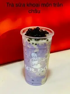 Hình ảnh Trà sữa khoai môn trân châu đen