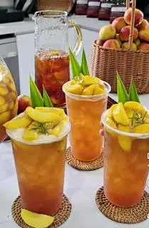 Hình ảnh Trà đào giòn thơm