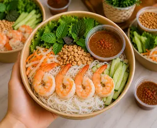 Hình ảnh Bún mắm nêm tôm