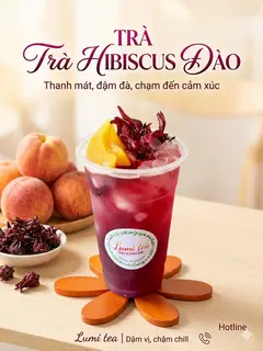 Hình ảnh Trà hibiscus đào