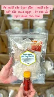 Hình ảnh Combo 5 Set Bánh Tráng Muối Sặc Sốt Tắc