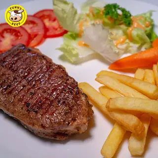 Hình ảnh Beefsteak 150g - khoai tây chiên (american beefsteak 200g with fried potatoes)