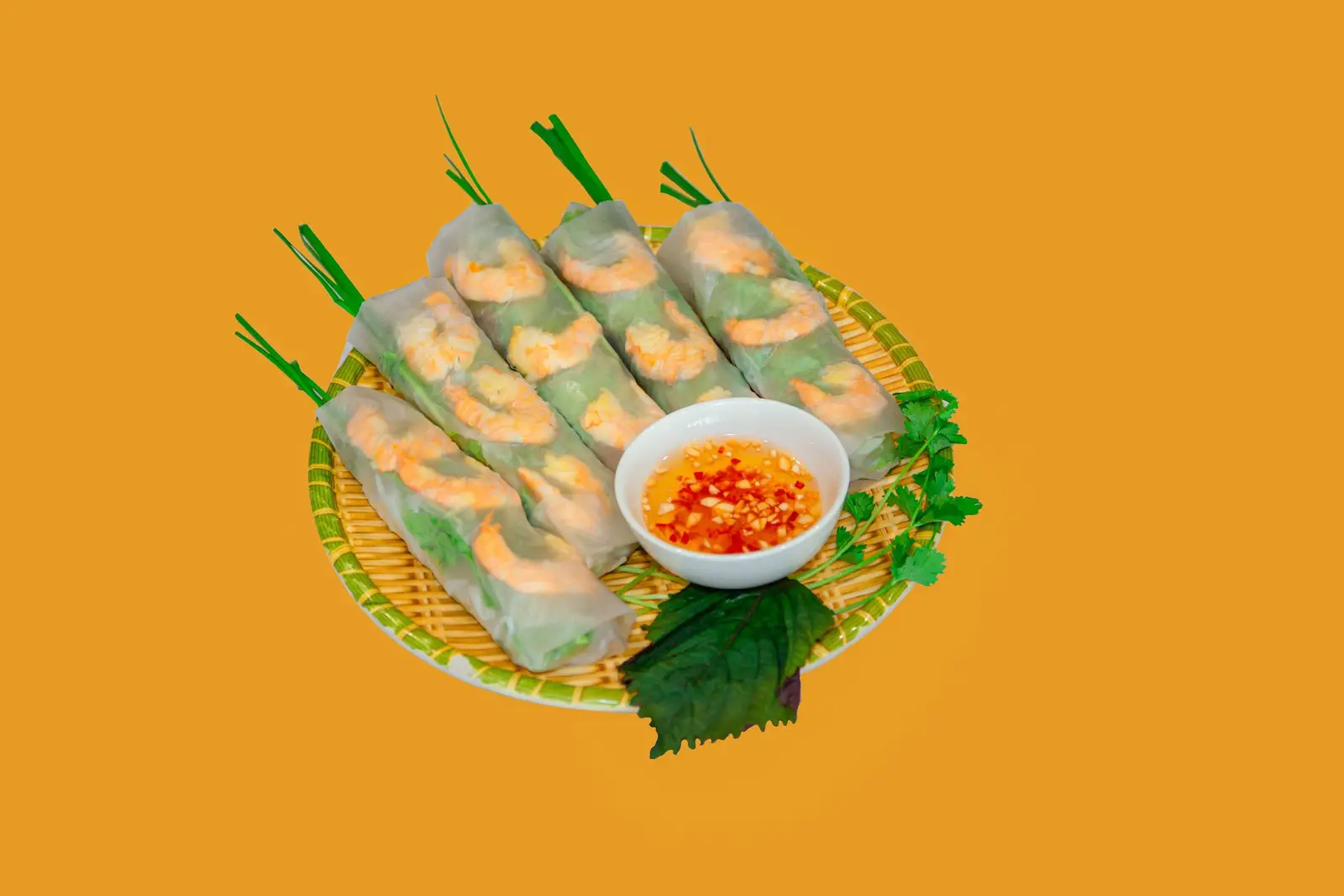 Hình ảnh Set 5 chiếc Tôm cuốn Cố Đô mắm chua ngọt