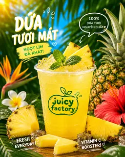 Hình ảnh Nước ép dứa cốc 700ml