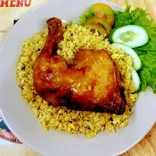 Hình ảnh Cơm gà xối mỡ