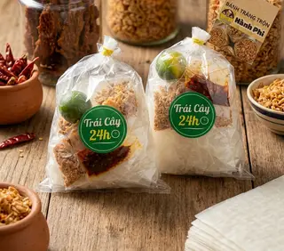 Hình ảnh Combo 2 bịch bánh tráng xì - ke (100g)