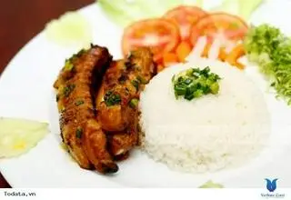 Hình ảnh cơm sườn que