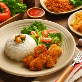 Hình ảnh Cơm Gà Viên Sốt Teriyaki