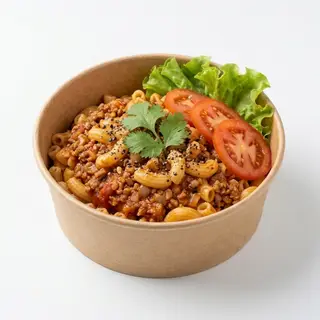 Hình ảnh Nui sốt cà chua thịt bằm 