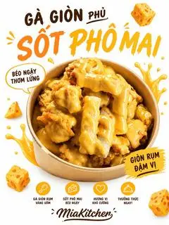 Hình ảnh Gà viên phủ sốt phô mai
