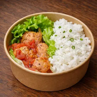 Hình ảnh Cơm Xíu Mại Sốt Cà Chua