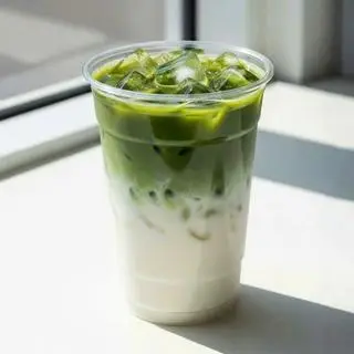 Hình ảnh Matcha latte sương sáo