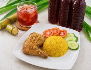 Hình ảnh Combo gà mắm tỏi + nước sâm mía lau