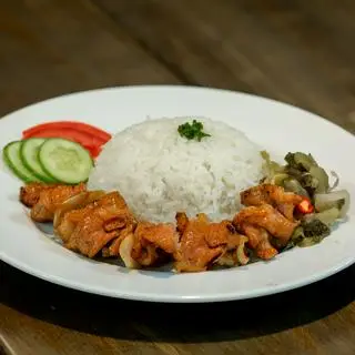 Hình ảnh Cơm Thịt xiên nướng