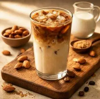 Hình ảnh cafe hạnh nhân