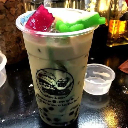 Hình ảnh Trà sữa bạc hà(có trân châu, rau cau, pudding, khúc bach)