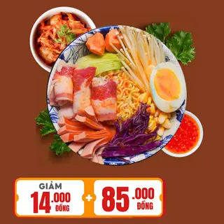 Hình ảnh Mì Cay Bò Mỹ Cuộn Nấm 