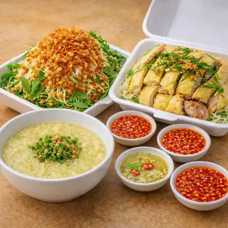 Hình ảnh Gỏi gà 1 người ăn - 1 phần cháo
