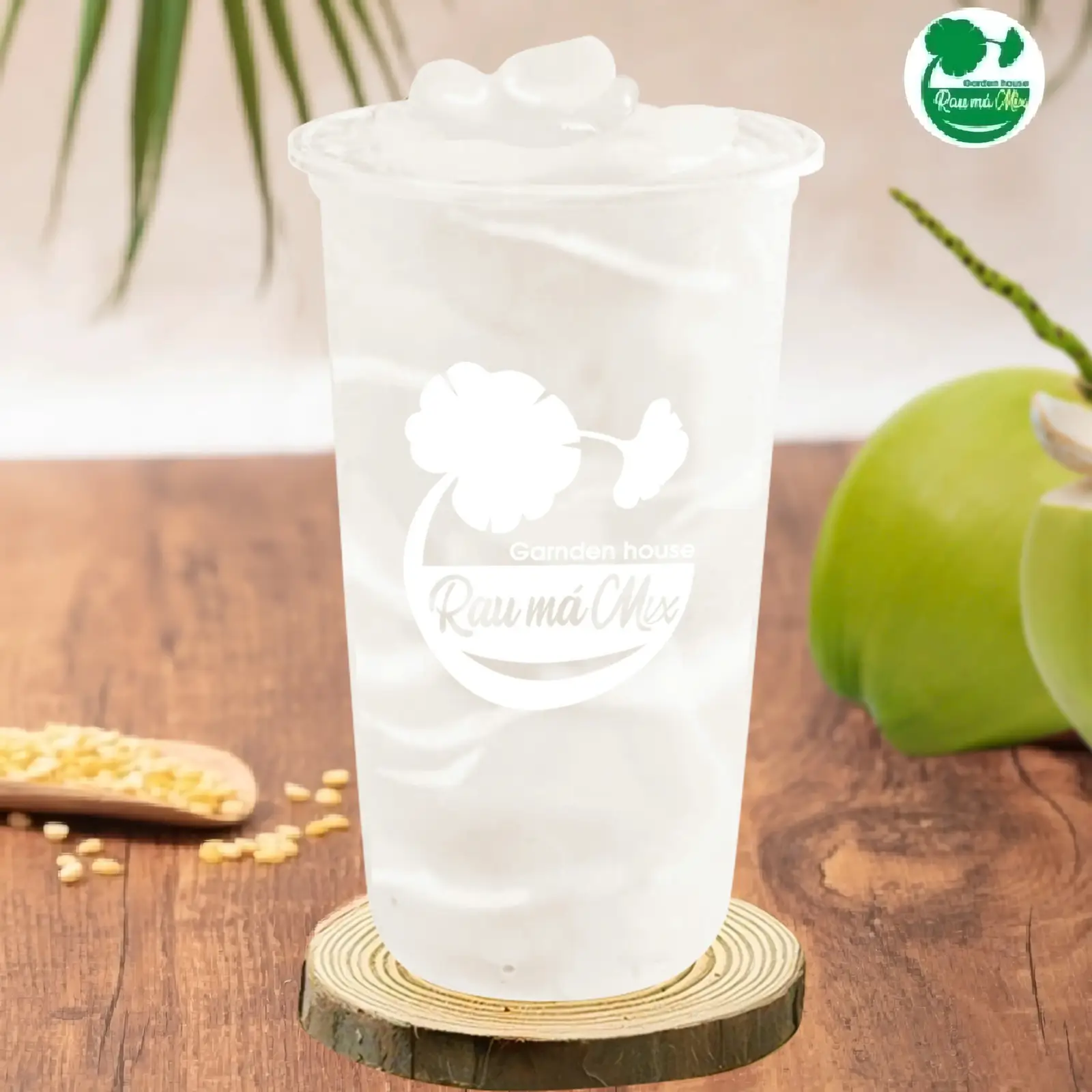 Hình ảnh Nước Dừa Xiêm Trân Châu Hạt Chia Size Lớn
