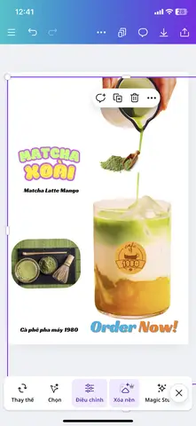 Hình ảnh Matcha Latte Xoài
