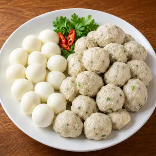 Hình ảnh Chả + Trứng Cút