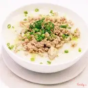 Hình ảnh cháo thịt bằm +2 quẩy giòn 