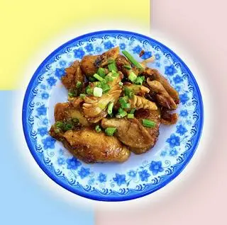 Hình ảnh Cơm Gà xé Xóc mắm tỏi