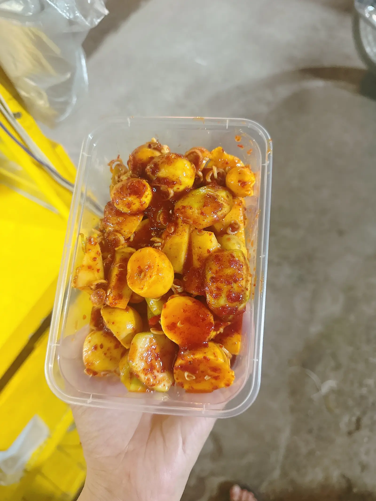 Hình ảnh trứng gà non sốt thái 