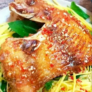 Hình ảnh SET 19: Cơm cá điêu hồng chiên+canh cua+rau+ đồ uống