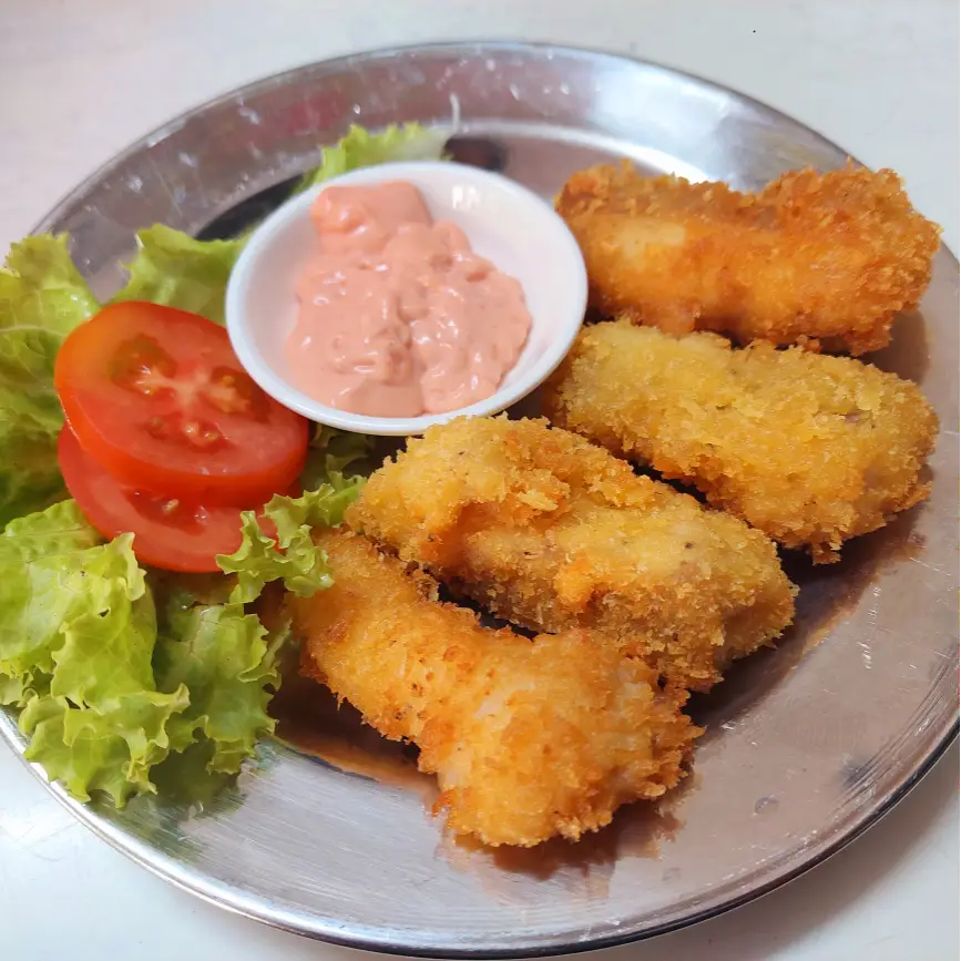 Hình ảnh cơm cá phi lê chiên xù sốt mayonaise
