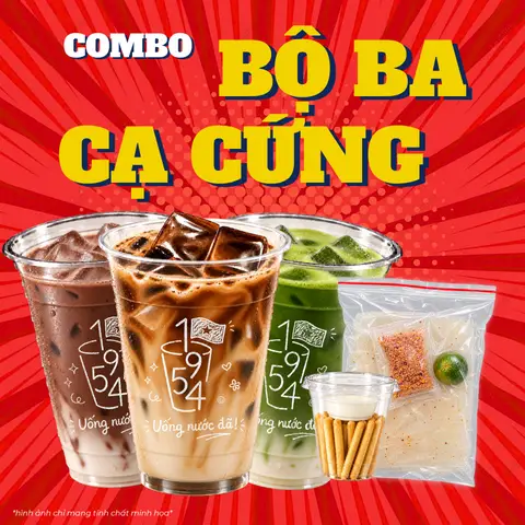 Hình ảnh 3 LY BẤT KỲ + BÁNH TRÁNG HOẶC BÁNH QUE SỐT KEM