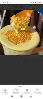 Hình ảnh trà sữa kem dừa nướng 