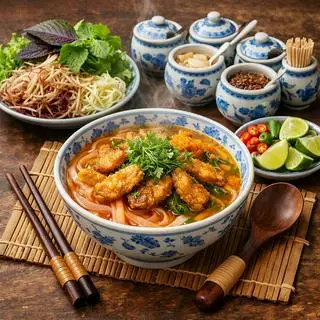 Hình ảnh Bánh Đa Đỏ - Cá Chiên