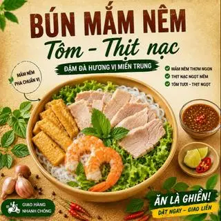 Hình ảnh Bún mắm nêm tôm thịt