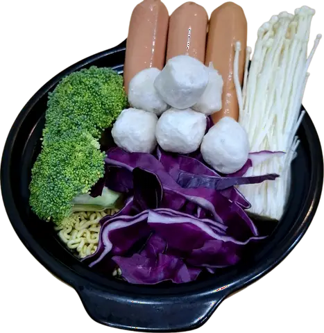 Hình ảnh Mì Cay Kim Chi Cá Viên Xúc Xích