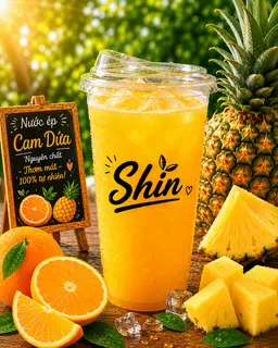 Hình ảnh Nước ép cam dứa
