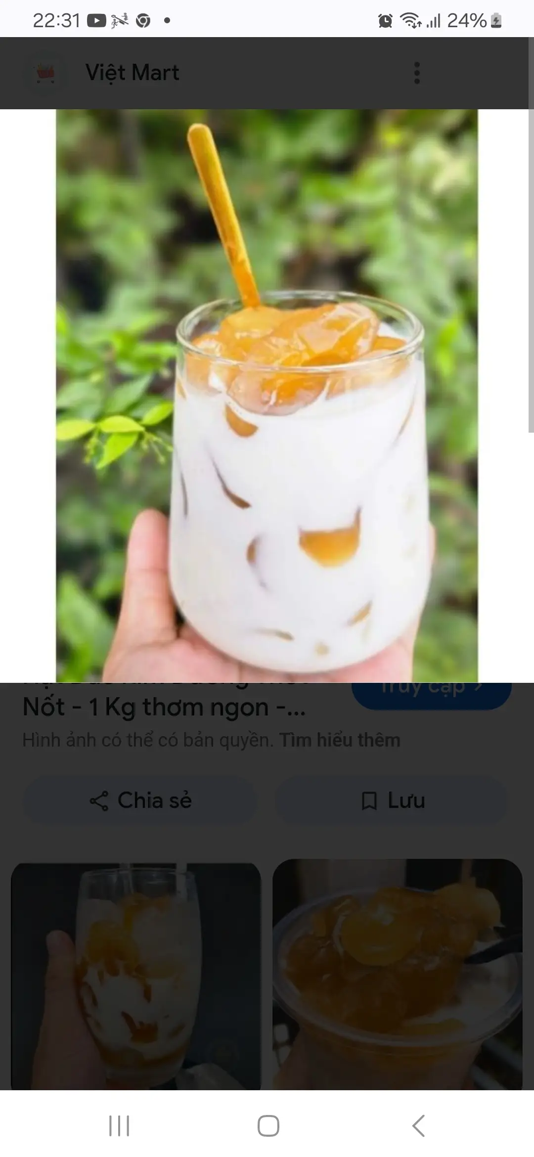 Hình ảnh Sữa tươi hạt đác