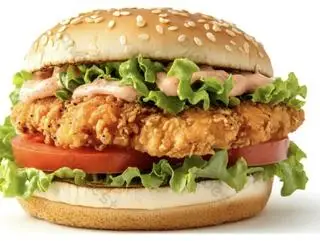 Hình ảnh HAMBURGER gà chiên (Chicken Finger HAMBURGER)
