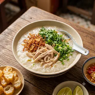Hình ảnh Cháo gà xé